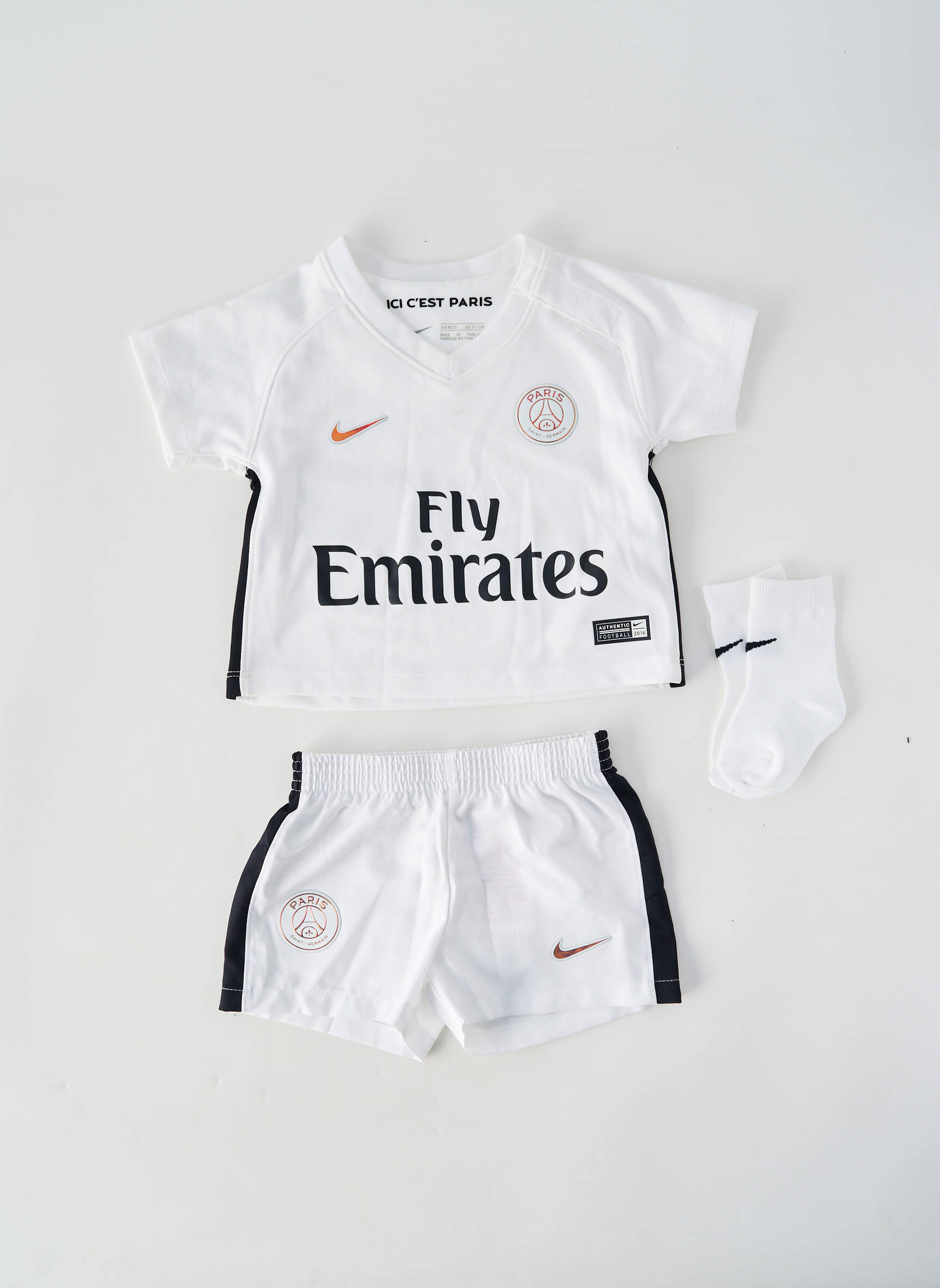 Set șort serigrafie flockată alb NIKE băiat
