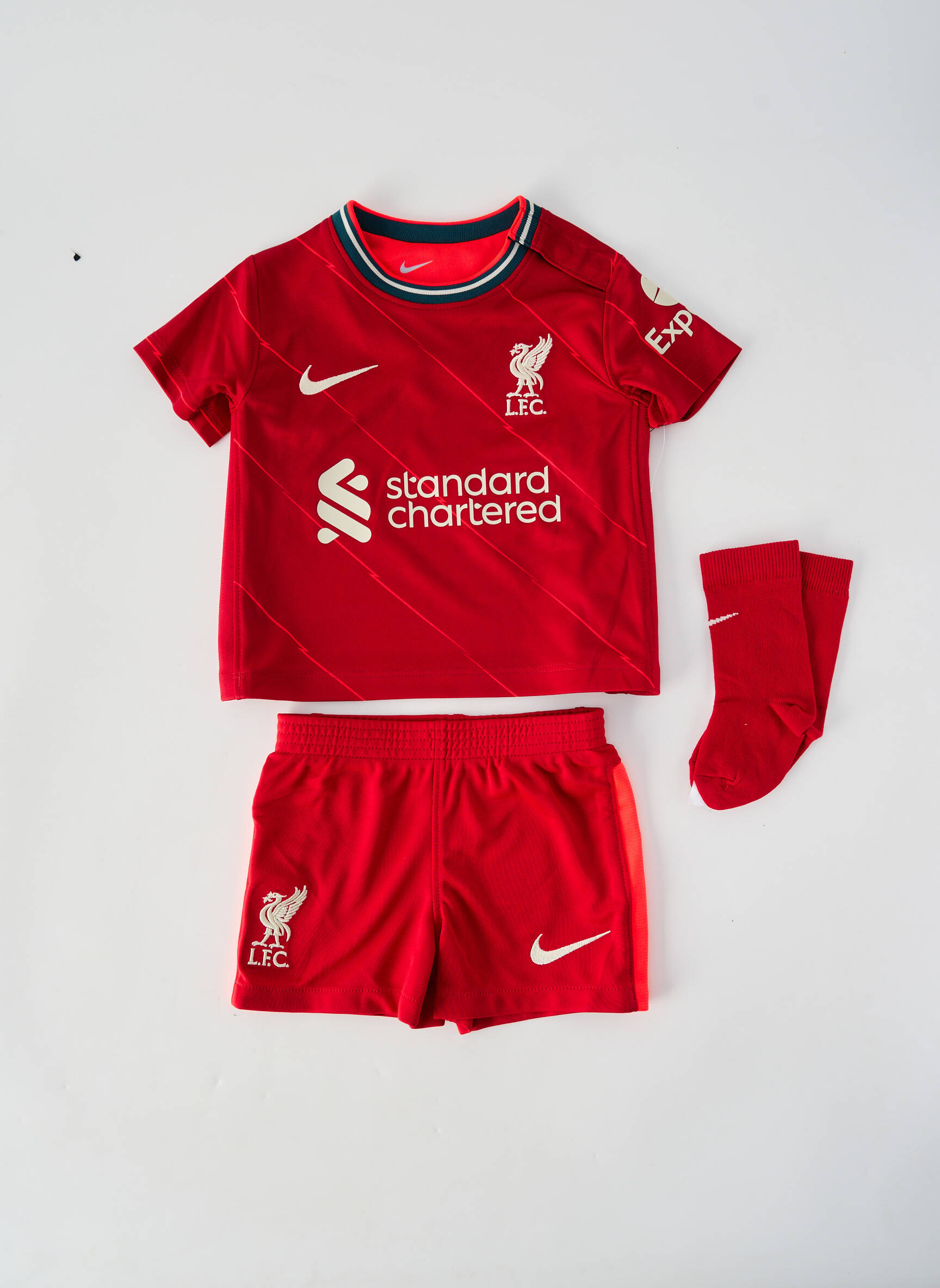Set șort serigrafie flockată roșu NIKE băiat