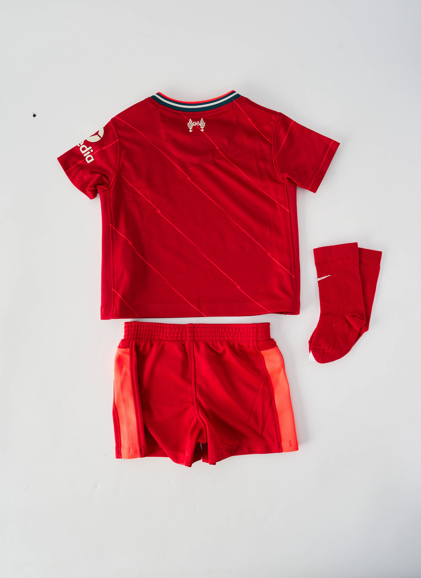 Set șort serigrafie flockată roșu NIKE băiat