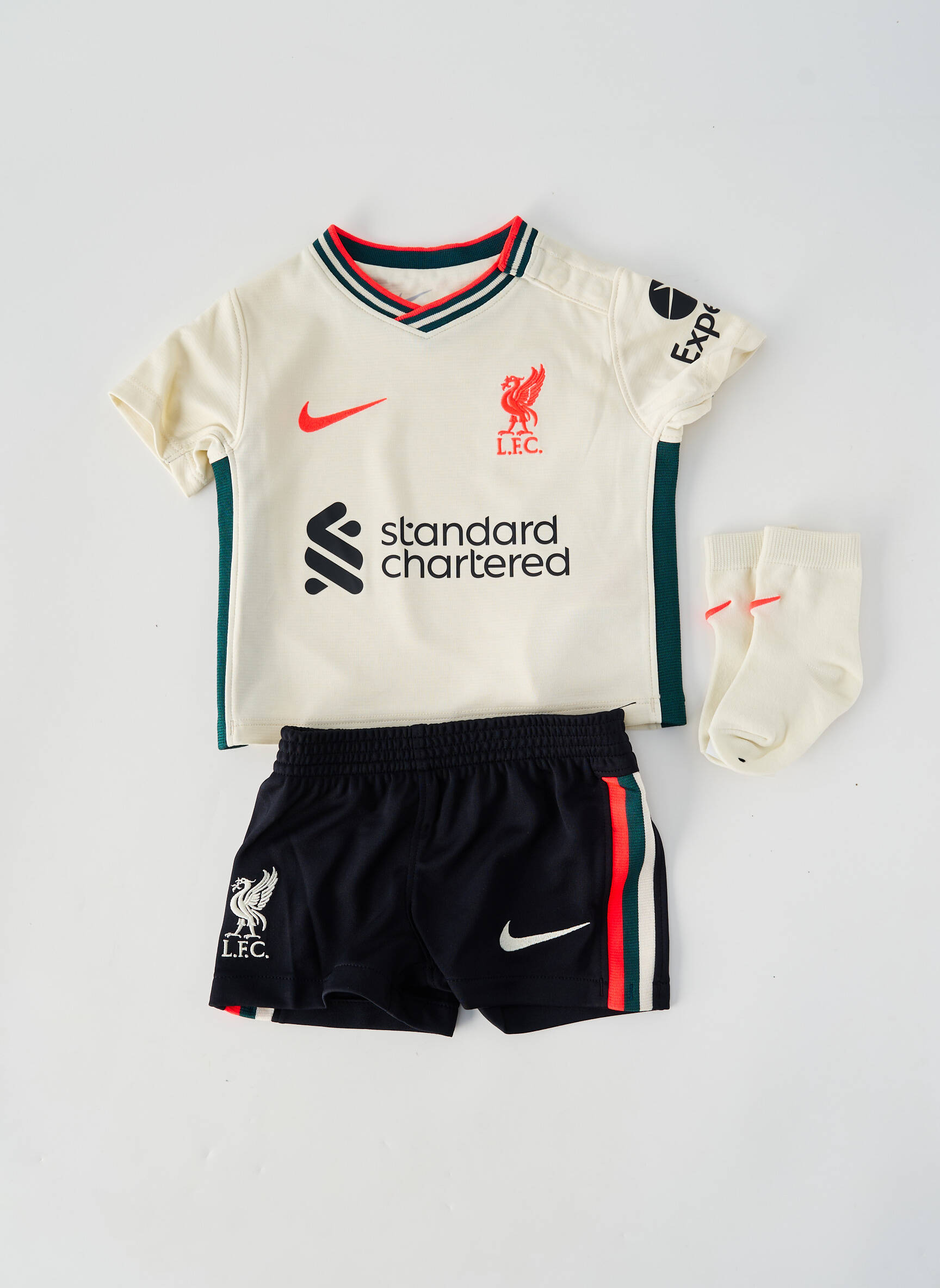 Set șort serigrafie flockată bej NIKE băiat