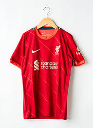 Tricou sport fotbal mâneci scurte roșu NIKE băiat