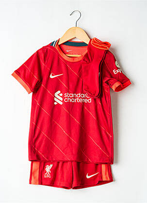 Set șort serigrafie flockată roșu NIKE băiat
