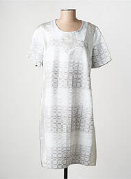 Rochie midi mâneci scurte mâneci scurte argintiu MERI & ESCA femeie