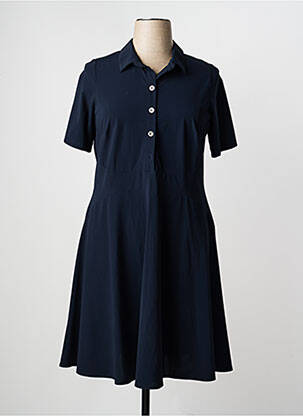 Rochie midi mâneci scurte mâneci scurte albastru MERI & ESCA femeie
