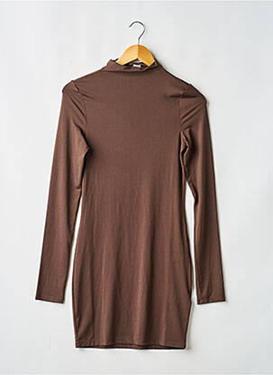 Rochie midi mâneci lungi mâneci lungi maro SANS MARQUE femeie