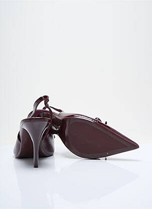 Pantofi cu toc țesătură lăcuită toc de 7 la 9 cm violet STRADIVARIUS femeie
