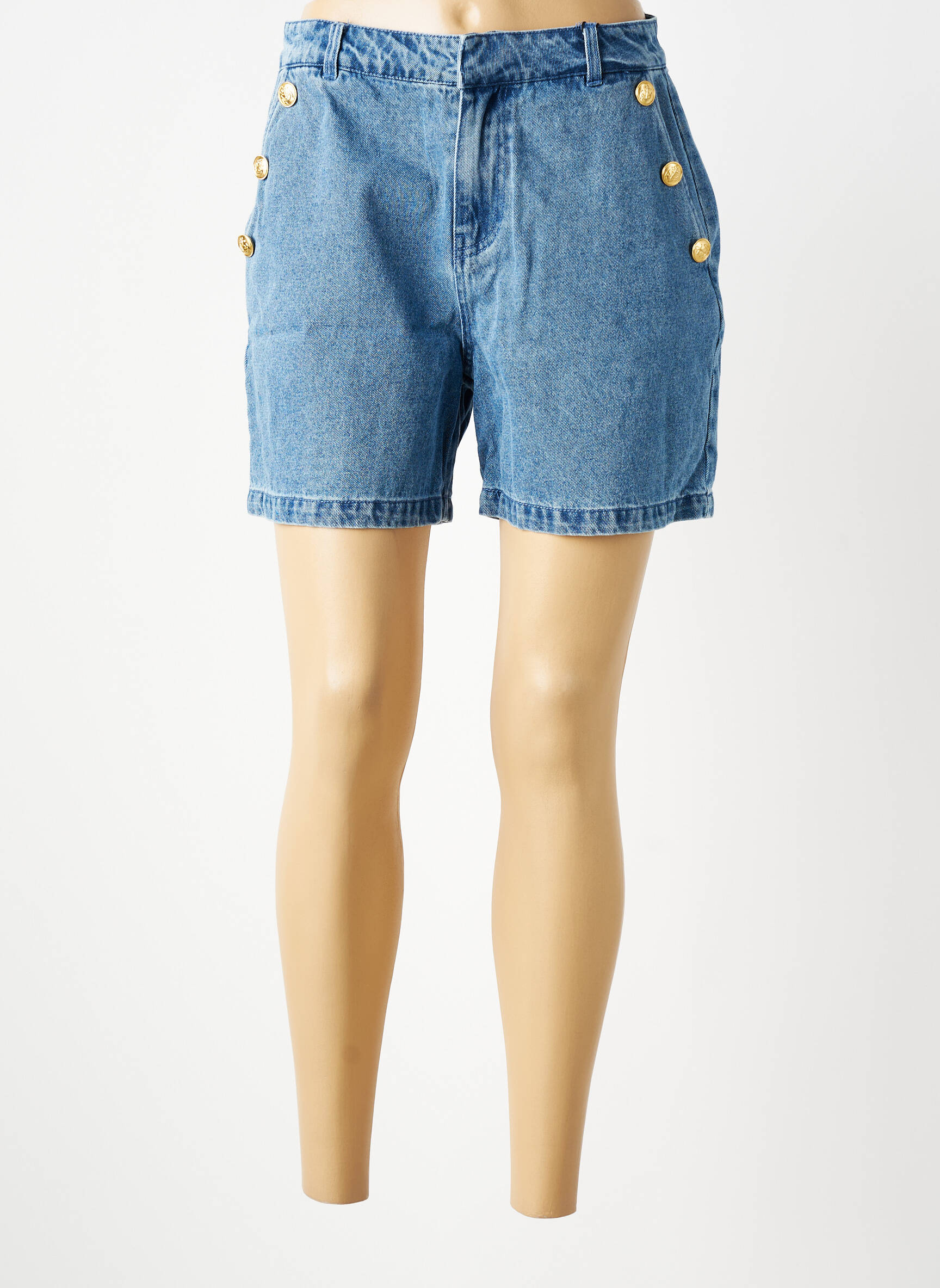 Șort țesătură denim albastru VERO MODA femeie