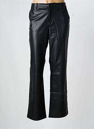 Pantalon drept închidere cu fermoar sub clapetă cu cârlig negru VERO MODA femeie
