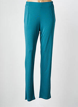 Pantalon slim talie elastică mărime normală verde GEVANA femeie