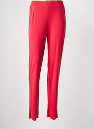 Pantalon slim talie elastică mărime normală roșu GEVANA femeie