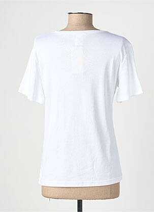 Tricou serigrafie mâneci scurte alb GEVANA femeie