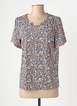 Tricou elasticitate mâneci scurte albastru GEVANA femeie