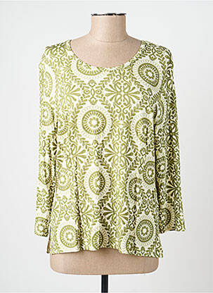 Tricou mâneci 3/4 mâneci 3/4 verde GEVANA femeie