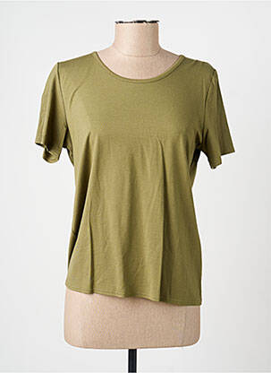 Tricou elasticitate mâneci scurte verde GEVANA femeie