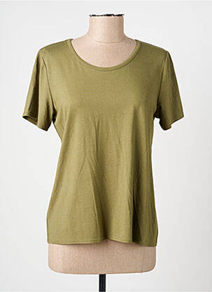 Tricou elasticitate mâneci scurte verde GEVANA femeie