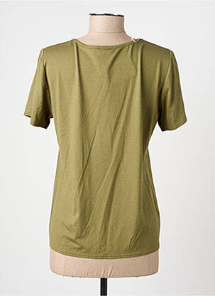 Tricou elasticitate mâneci scurte verde GEVANA femeie