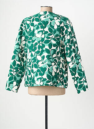 Jachete casual guler rotund verde GEVANA femeie