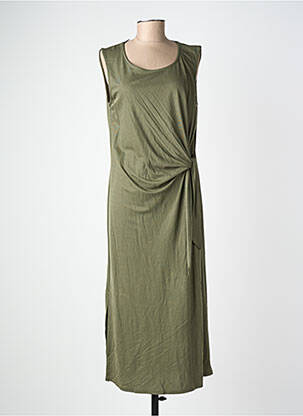 Rochie lungă fără mâneci fără mâneci verde GEVANA femeie