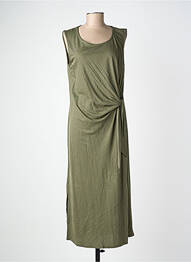 Rochie lungă fără mâneci fără mâneci verde GEVANA femeie