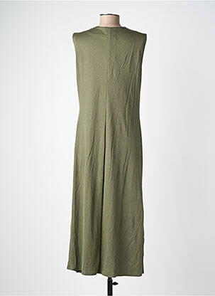 Rochie lungă fără mâneci fără mâneci verde GEVANA femeie