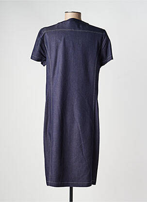 Rochie midi mâneci scurte mâneci scurte albastru GEVANA femeie