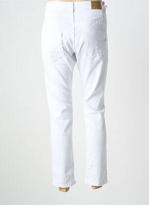 Pantalon 7/8 elasticitate mărime normală alb PLACE DU JOUR femeie