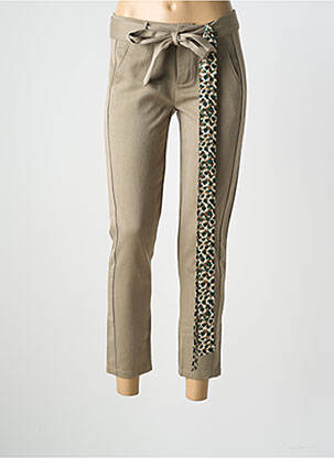 Pantalon 7/8 elasticitate mărime normală verde ROSE femeie