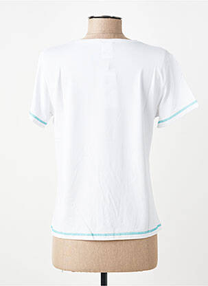 Tricou imprimeu fantezie mâneci scurte alb GEVANA femeie