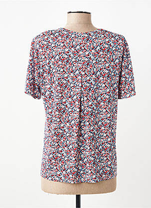 Tricou imprimeu fantezie mâneci scurte albastru GEVANA femeie