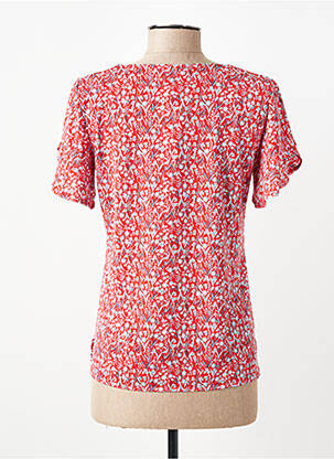 Tricou imprimeu fantezie mâneci scurte roșu GEVANA femeie