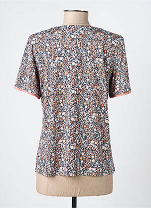 Tricou guler în v mâneci scurte roz GEVANA femeie