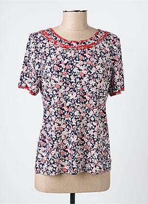Tricou elasticitate mâneci scurte albastru GEVANA femeie