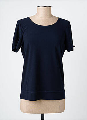 Tricou elasticitate mâneci scurte albastru GEVANA femeie