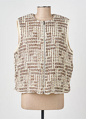 Jachete casual guler rotund maro RUE MAZARINE femeie