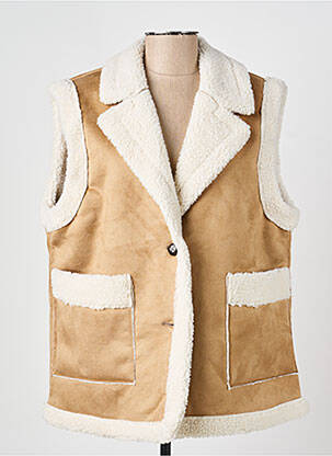 Jachete casual guler tip costum bej VERO MODA femeie