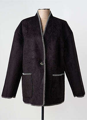 Palton scurt croială dreaptă fără glugă negru VERO MODA femeie