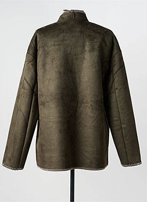 Palton scurt croială dreaptă fără glugă verde VERO MODA femeie