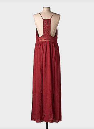 Rochie lungă țesătură poplin fără mâneci roșu VERO MODA femeie