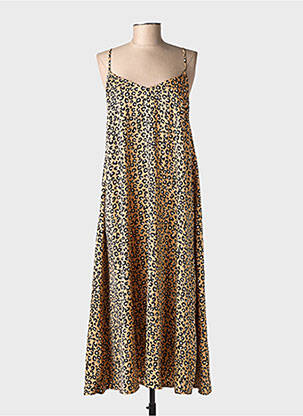 Rochie midi bretele subțiri maro VERO MODA femeie