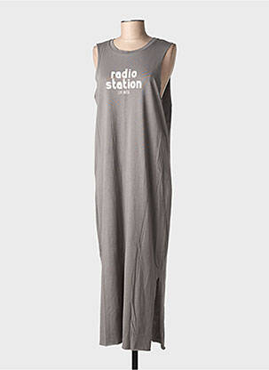 Rochie lungă fără mâneci fără mâneci gri NOISY MAY femeie