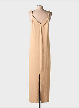 Rochie lungă fără mâneci fără mâneci bej VERO MODA femeie