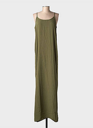Rochie lungă croială fluidă bretele subțiri verde VERO MODA femeie