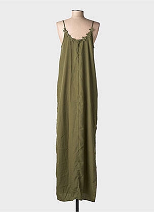 Rochie lungă croială fluidă bretele subțiri verde VERO MODA femeie