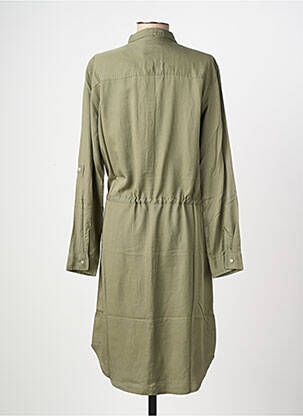 Rochie midi mâneci lungi mâneci lungi verde B.YOUNG femeie