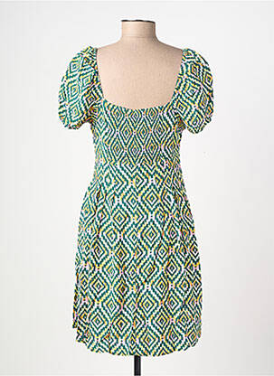 Rochie scurtă mâneci scurte mâneci scurte verde VERO MODA femeie