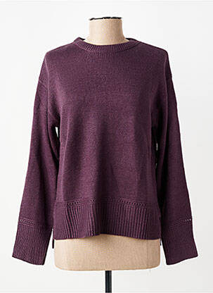 Pulover croială dreaptă mâneci lungi violet TIFFOSI femeie