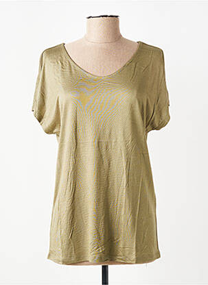 Tricou guler în v mâneci scurte verde BETTY BARCLAY femeie