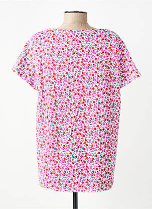 Tricou guler în v mâneci scurte violet C'EST BEAU LA VIE femeie