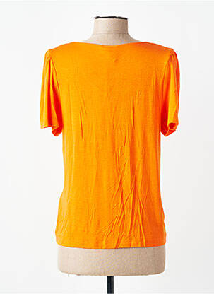 Tricou guler în v mâneci scurte portocalie PRINCESSE NOMADE femeie