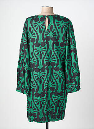 Rochie midi croială fluidă mâneci lungi verde COMPAÑIA FANTASTICA femeie